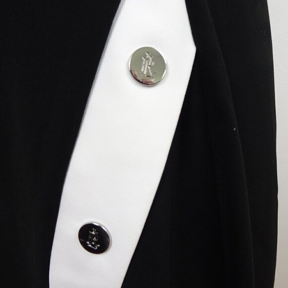 Ralph Lauren Scoop Neck Dress Women's Size 12 Black Sleeveless Lined Sheath - Picture 9 of 12